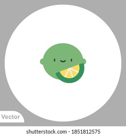 Lemon icon sign vector,Symbol, logo illustration for web and mobile