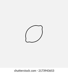 Lemon icon sign vector,Symbol, logo illustration for web and mobile
