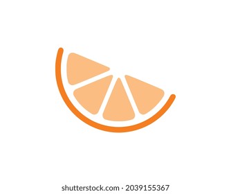 Zitronensymbol. Einfaches Design. Einzeln auf weißem Hintergrund.
