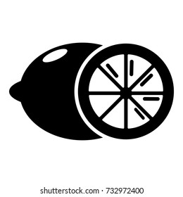 Lemon icon. Simple illustration of lemon vector icon for web