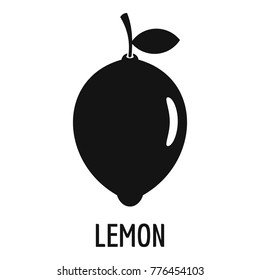 Lemon icon. Simple illustration of lemon vector icon for web
