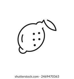 Lemon icon. Simple lemon icon for social media, app, and web design. Vector illustration.