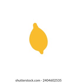 Icono de limón. Símbolo de fondo del afiche de tema de la fruta de estilo sencillo. Elemento de diseño del logotipo de la marca de limón. Impresión de camisetas de limón. Vector para pegatinas.