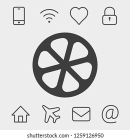 lemon icon stock vector illustration