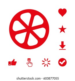 lemon icon stock vector illustration