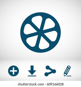 lemon icon stock vector illustration