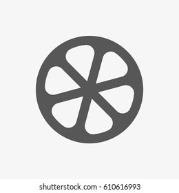 lemon icon stock vector illustration