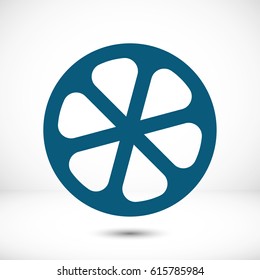 lemon icon stock vector illustration