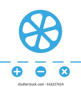 lemon icon stock vector illustration