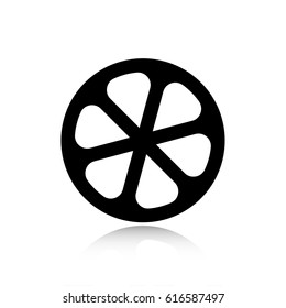 lemon icon stock vector illustration