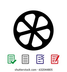 lemon icon stock vector illustration