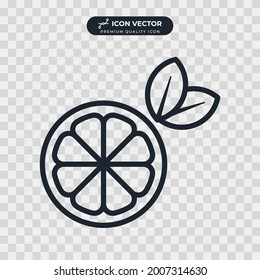 lemon icon symbol template for graphic and web design collection logo vector illustration