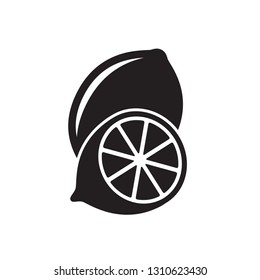 lemon icon in trendy flat style 