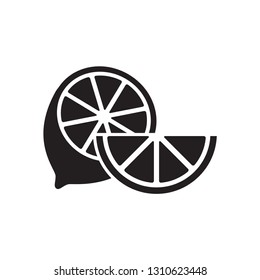 lemon icon in trendy flat style 