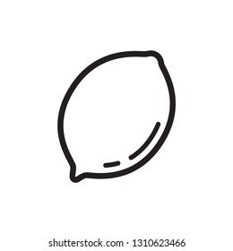 lemon icon in trendy flat style 