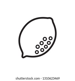 lemon icon in trendy flat style 