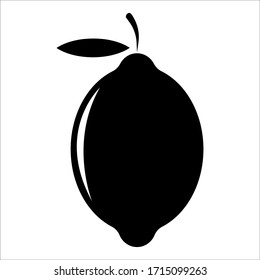 Lemon icon in trendy flat style design. Vector graphic illustration. Suitable for website design, logo, app, and ui. lemon vector illustration.
