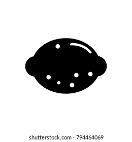 Lemon Icon in trendy flat style isolated on white background. symbol for your web site design logo, app, UI. Flat design Vector Illustration EPS