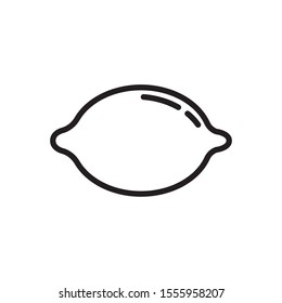 Lemon icon in trendy outline style design. Vector graphic illustration. Suitable for website design, logo, app, and ui. Editable vector stroke. EPS 10.