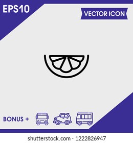 Lemon icon vector