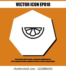 Lemon icon vector