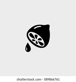 lemon icon vector