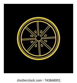 lemon icon vector