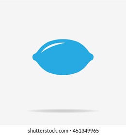 Lemon icon. Vector concept illustration for design.