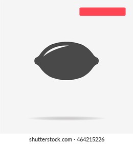 Lemon icon. Vector concept illustration for design.