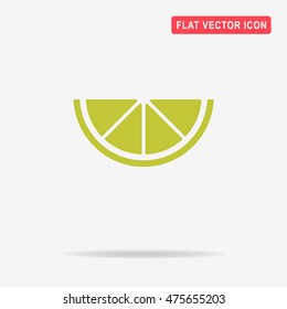 Lemon icon. Vector concept illustration for design.