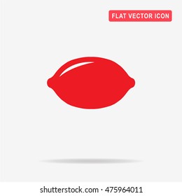 Lemon icon. Vector concept illustration for design.