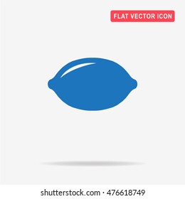 Lemon icon. Vector concept illustration for design.