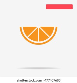 Lemon icon. Vector concept illustration for design.