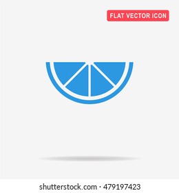 Lemon icon. Vector concept illustration for design.