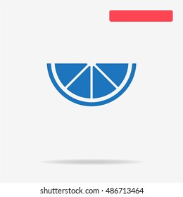 Lemon icon. Vector concept illustration for design.