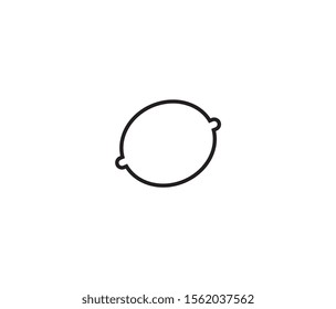 lemon icon vector design element logo template