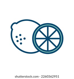 lemon icon vector design template in white background