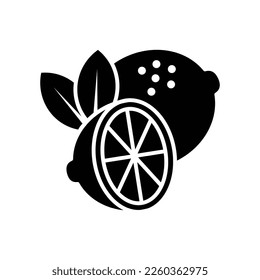 lemon icon vector design template in white background