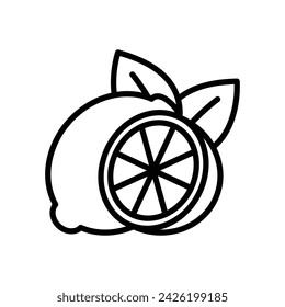 lemon icon vector design template simple and clean
