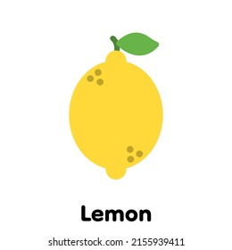 Lemon icon, Vector, Illustration .