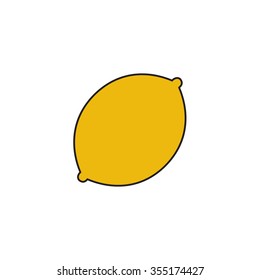 lemon icon. vector illustration