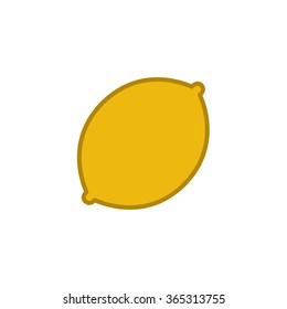 lemon icon. vector illustration