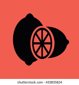 Lemon icon vector illustration