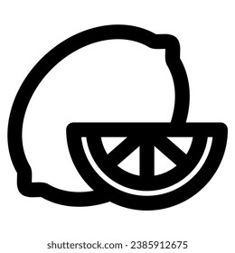 lemon icon vector illustration asset element