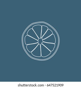 Lemon icon, vector illustration design. Fruits collection.