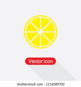 Lemon Icon Vector Illustration Eps10