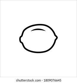 Lemon icon vector illustration. Isolated flat icon in trendy style.