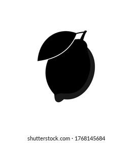 Lemon icon. Vector illustration with transparent background