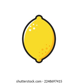 Lemon, Lemon Icon, Lemon Vector, Lemon Illustration, Vegetable Icon, Food Icon, Citrus, Citrus Icon, Citrus Vector, Limeade, Vector Illustration Background	