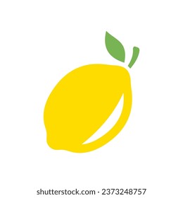 Lemon icon. Vector icon isolated on white background.
